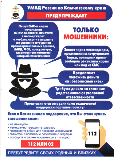 Остерегайтесь мошенников! Остерегайтесь мошенников!.